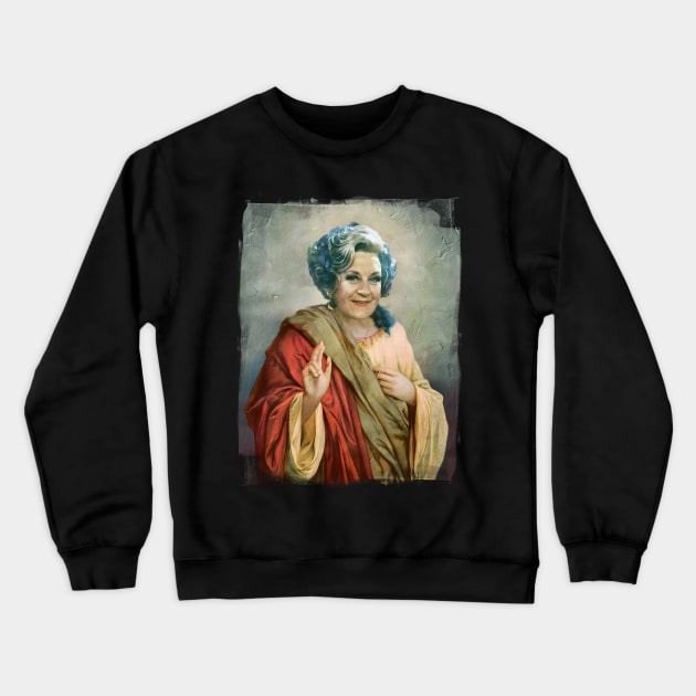 Holly Mrs Slocombe Crewneck Sweatshirt by PONGEISM STRIPEYE